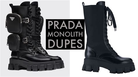 best prada dupes|prada monolith dupe boots.